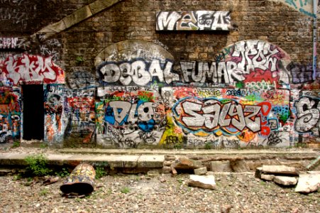 Graffitis - Petite Ceinture - Paris photo