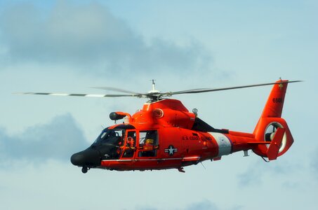 Aircraft coast guard training