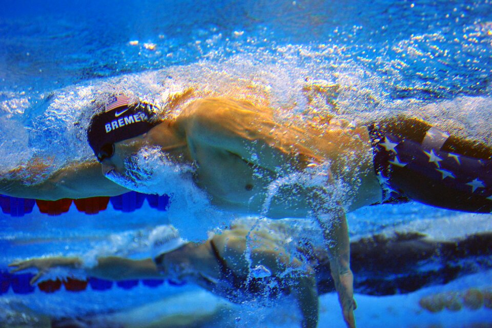 Athlete freestyle race