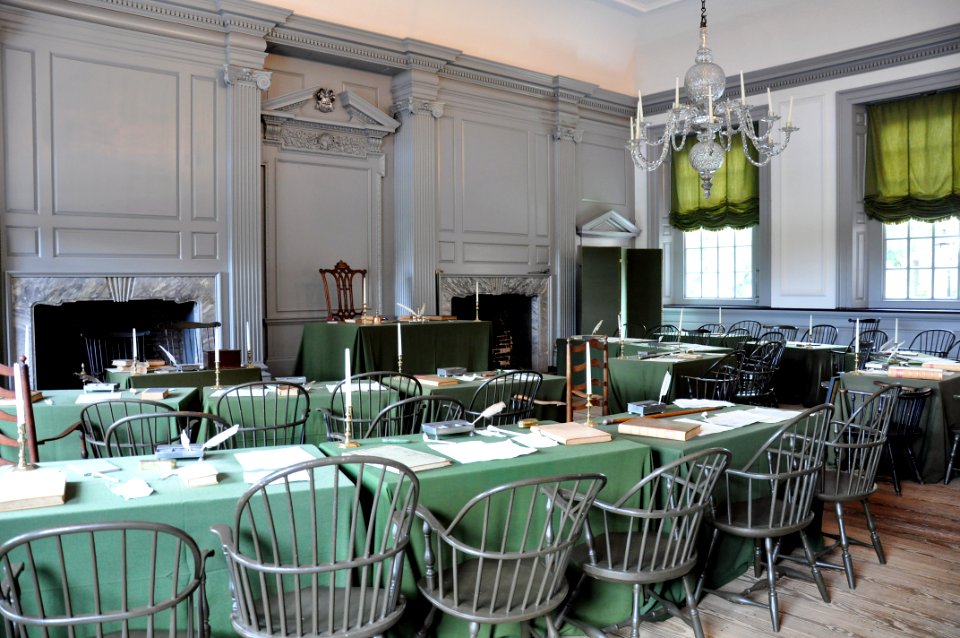 Where the 1st president sat - Independance Hall - Philadelphia