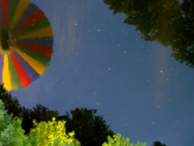 Montgolfière sur l'eau photo