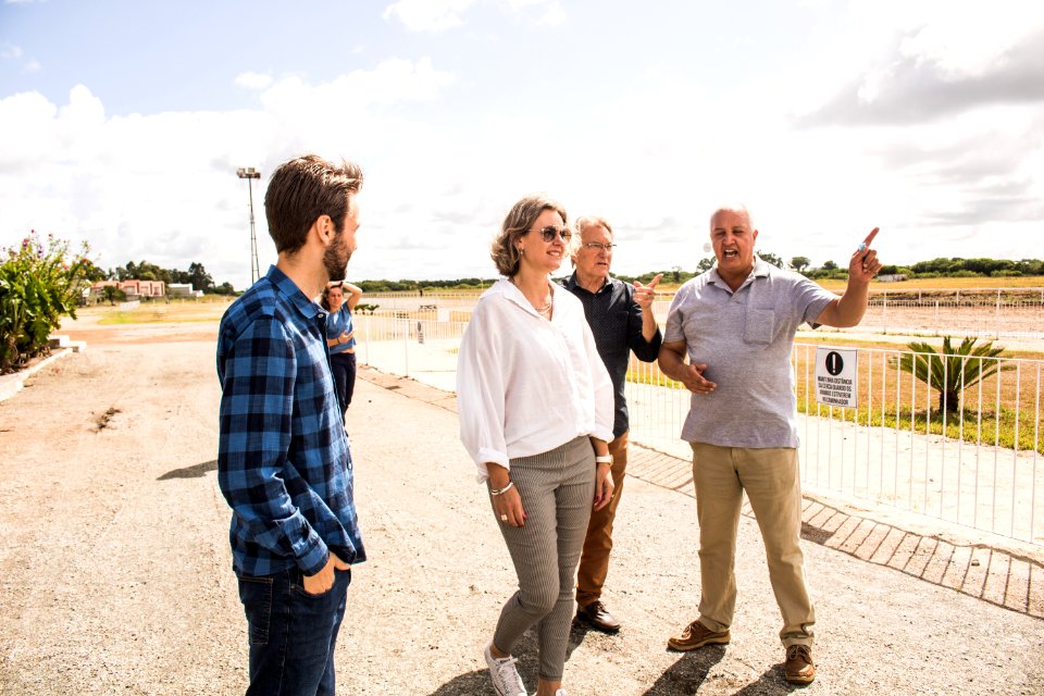 12.02.2020 - Prefeita Paula Mascarenhas e o vice Idemar Barz realizam visita às obras do Jockey Club - Foto Michel Corvello