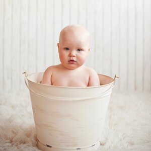 Child toddler bathing photo