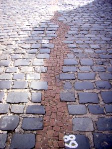 Path on Pavement - Curitiba - Brasil photo