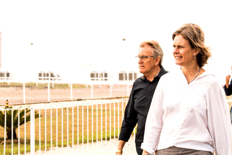 12.02.2020 - Prefeita Paula Mascarenhas e o vice Idemar Barz realizam visita às obras do Jockey Club - Foto Michel Corvello