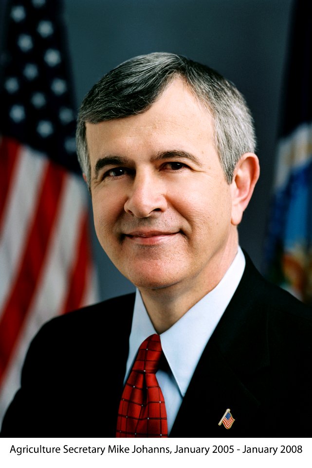 Mike Johanns, 28th Secretary of Agriculture, January 2005 - January 2008.
