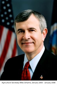 Mike Johanns, 28th Secretary of Agriculture, January 2005 - January 2008.