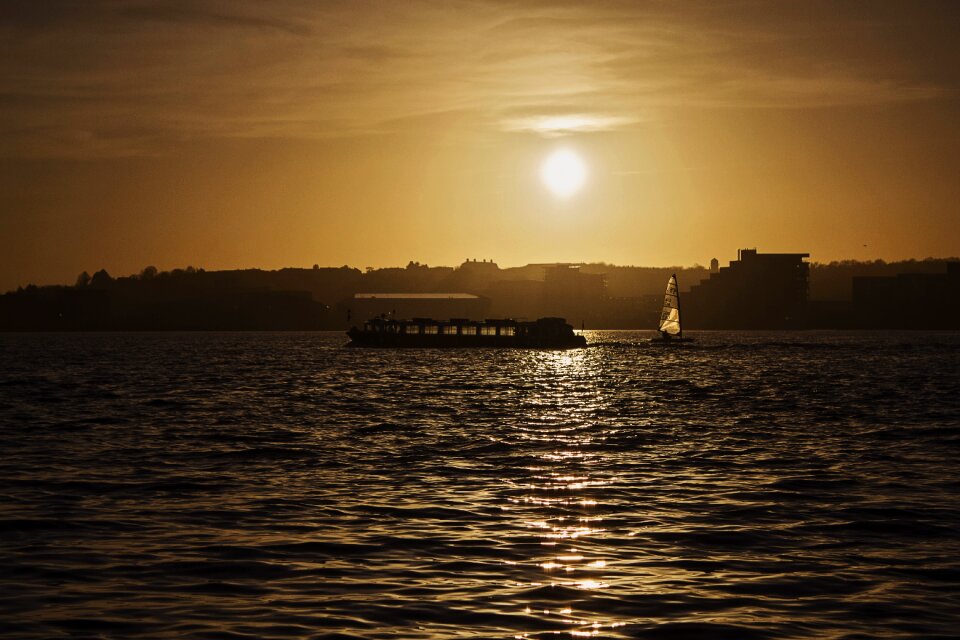 Sea sailboats ships