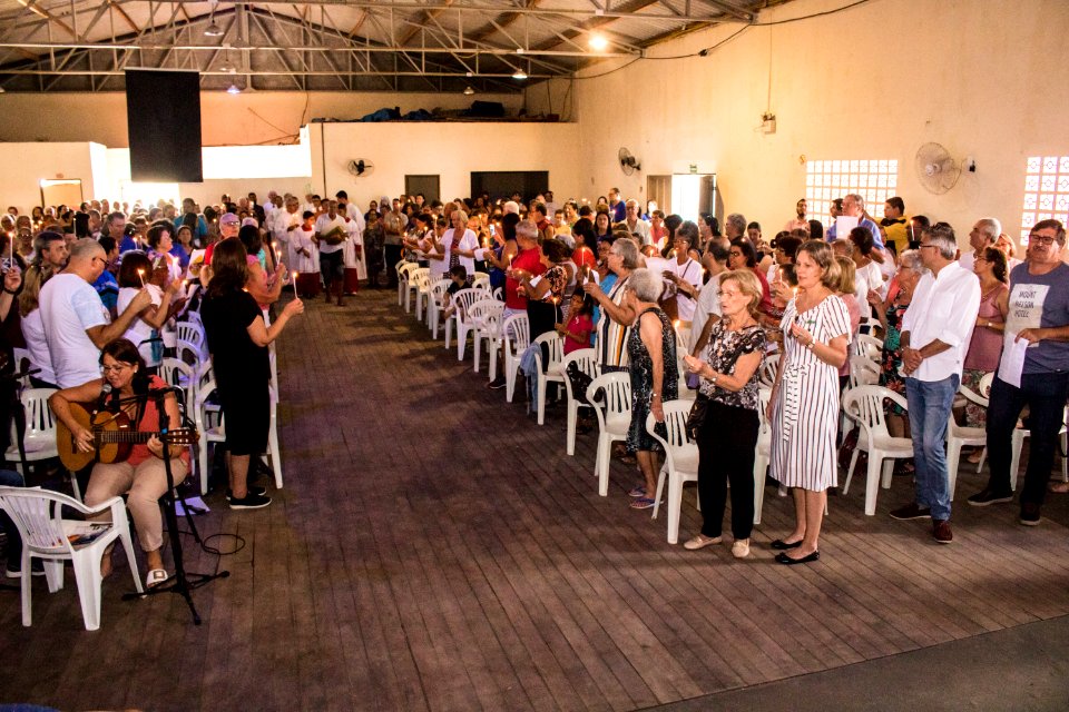 02.02.2020 - Prefeita Paula Mascarenhas participa de missa solene pela 89ª Festa de Nossa Sra dos Navegantes - Foto Michel Corvello