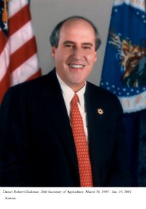 Dan Glickman, 26th Secretary of Agriculture, January 1995 - 2001.