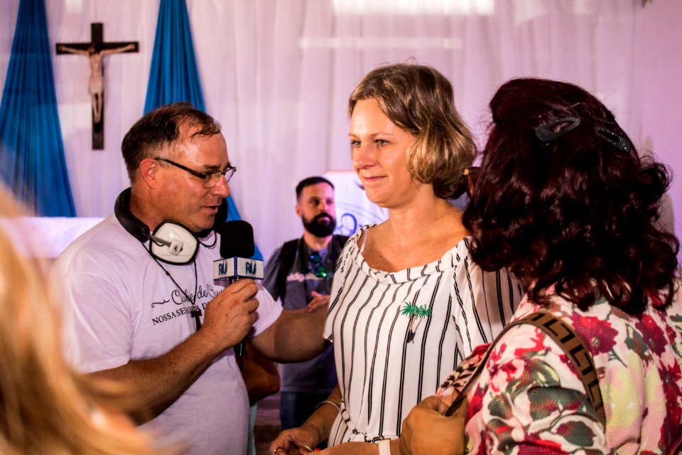 02.02.2020 - Prefeita Paula Mascarenhas participa de missa solene pela 89ª Festa de Nossa Sra dos Navegantes - Foto Michel Corvello