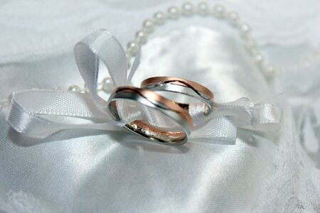 Beautiful wedding rings love photo