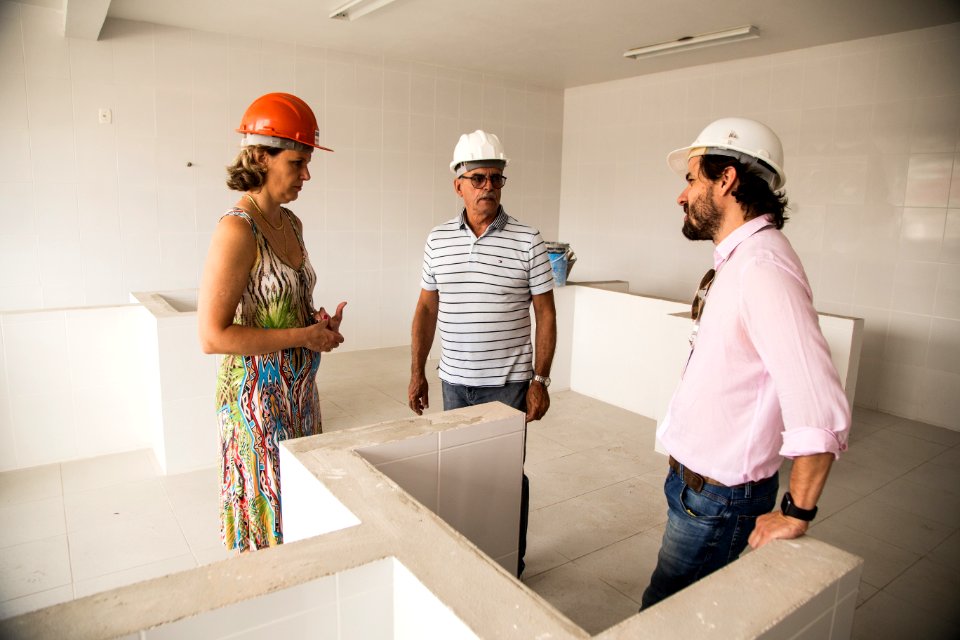 06.02.2020 - Prefeita Paula Mascarenhas realiza visitas as obras na Emef Sitio Floresta - Foto: Gustavo Vara