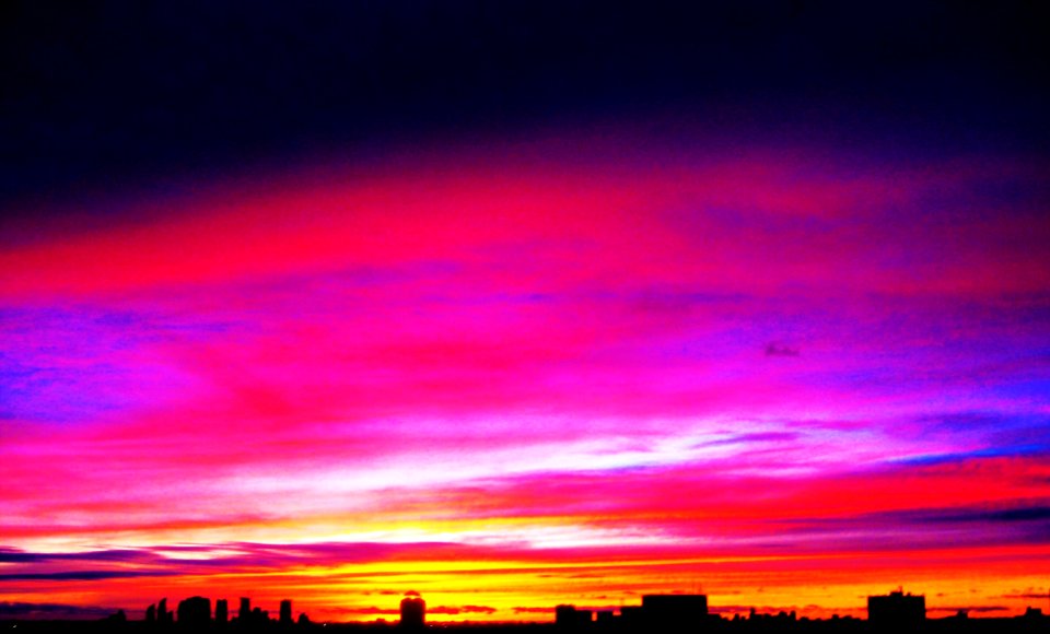 last winter sunset