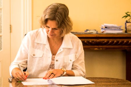 31.01.2020 - Prefeita Paula Mascarenhas realiza assinatura de convênio da Prefeitura com o Sesc - Foto Michel Corvello