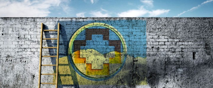 muro bandera de Calama