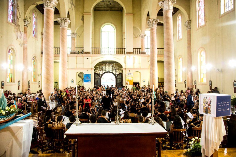 27.01.2020 - Apresentação da Orquestra Estudantil Municipal e do Areal - Festival Sesc de Música - Foto: Gustavo Vara