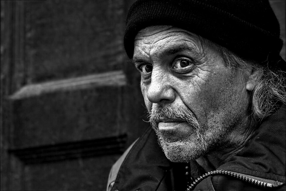 Male poor homelessness photo