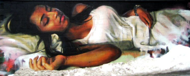 resting- urban art toronto