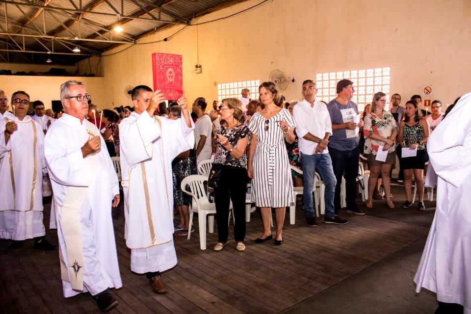 02.02.2020 - Prefeita Paula Mascarenhas participa de missa solene pela 89ª Festa de Nossa Sra dos Navegantes - Foto Michel Corvello