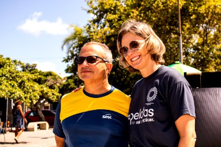 01.02.2020 - Prefeita Paula Mascarenhas prestigia a inauguração cancha de bocha construída pela Asclar no Laranjal - Foto Michel Corvello