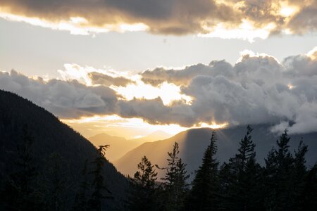 Clouds sunset sky photo