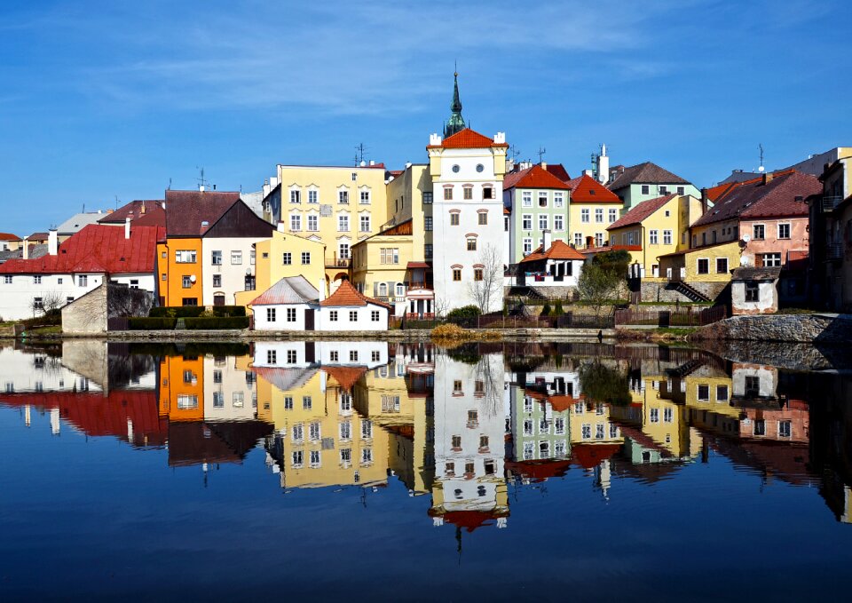 Architecture blue reflection