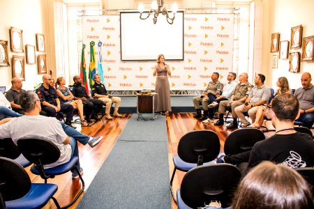 14.01.2020 - Prefeita Paula Mascarenhas realiza coletiva de imprensa para apresentação dos dados do GGI-M - Foto Michel Corvello