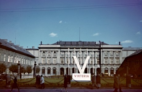 Presidential Palace in Warsaw, Poland 1941.