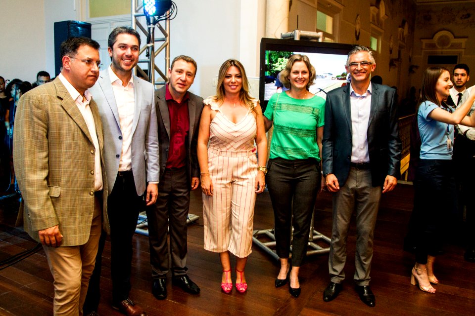 20.12.2019 - Prefeita Paula Mascarenhas participa da inauguração do novo sinal aberto da TV Câmara - Foto: Gustavo Vara