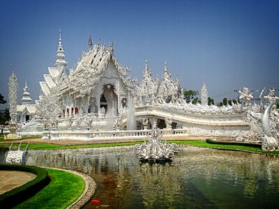Wat rong khun chiang rai province thailand