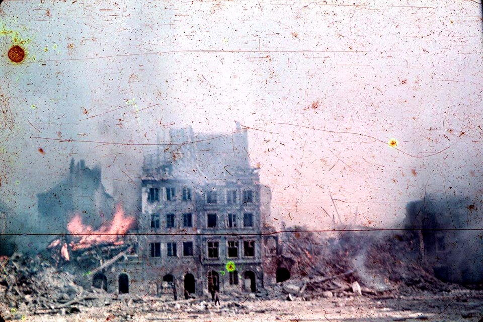 Warsaw in Poland during the Second World War 1944.