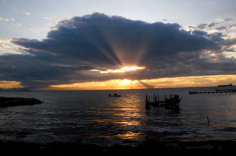 Thessaloniki Bay sunset