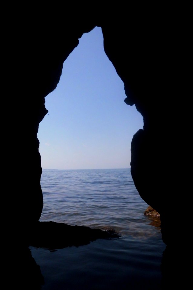sea cave in thessaloniki