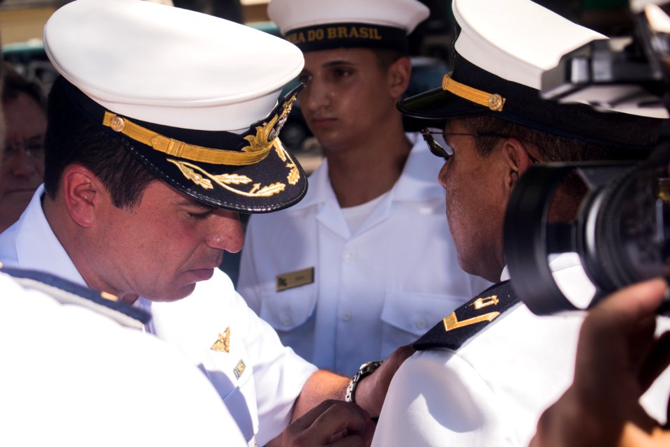 12.12.2019 - Vice-prefeito Idemar Barz participa da reinauguração do busto do patrono da Marinha do Brasil - Foto Michel Corvello
