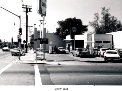 Menlo Park 1968: Santa Cruz Avenue, east of El Camino Real photo