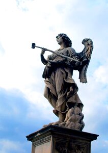 The vatican statue sky