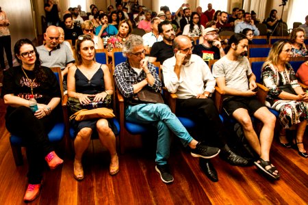 04.12.2019 - Coletiva de imprensa sobre prédio utilizado pelo Sanep, com a prefeita Paula Mascarenhas e o reitor Pedro Hallal - Foto: Gustavo Vara