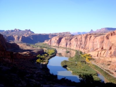 Colorado River from Moab Rim photo