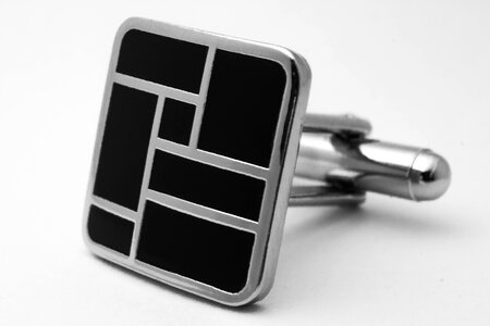Macro photography chrome black