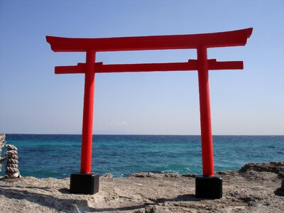 Spirituality traditional asian red gate