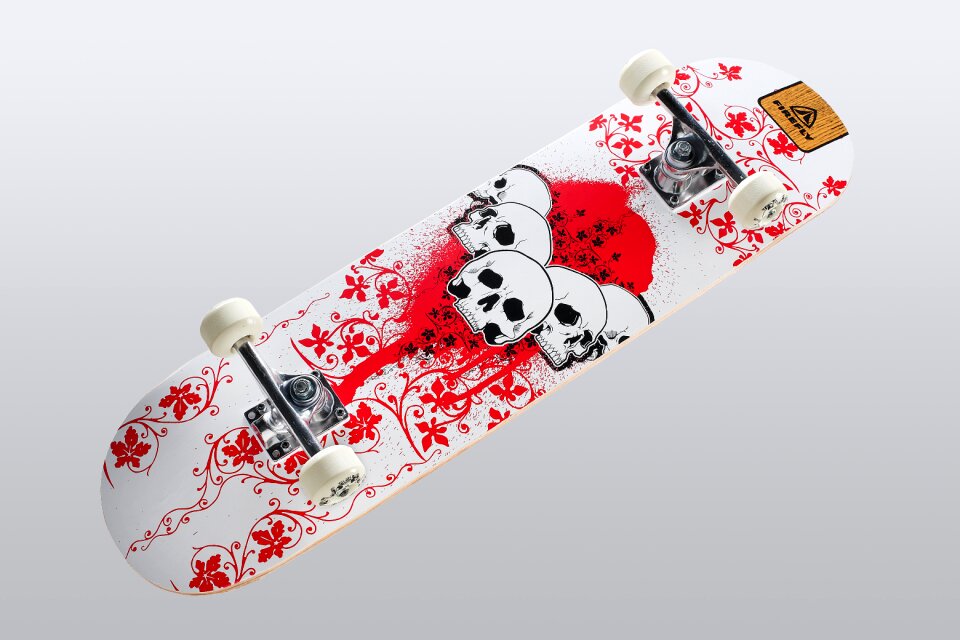 Leisure skateboarden means of transport