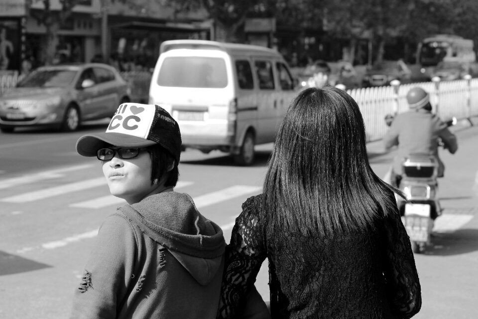 Looking back female