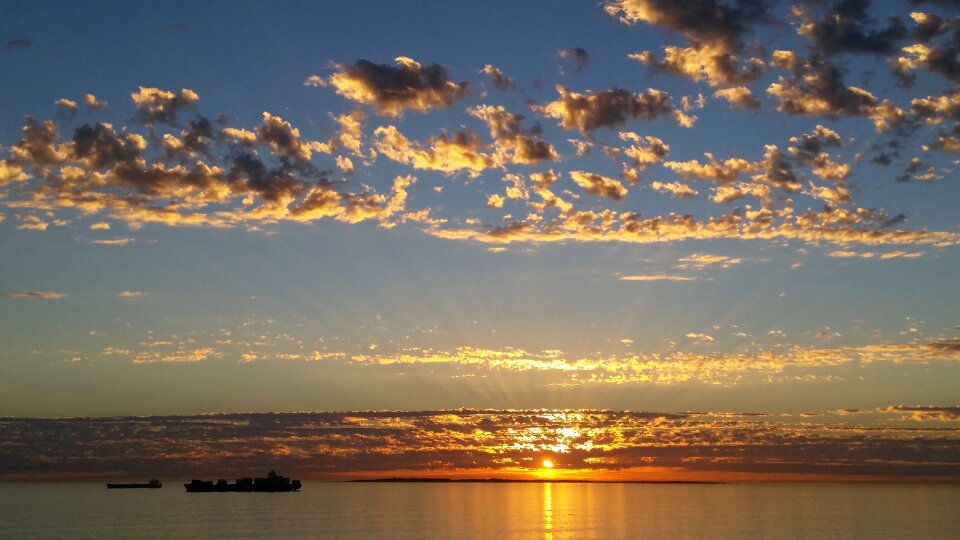 Sun sky clouds photo