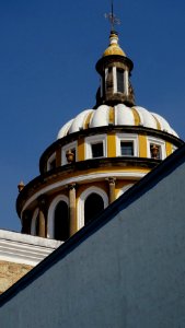 Cupola of a church in Mexico photo