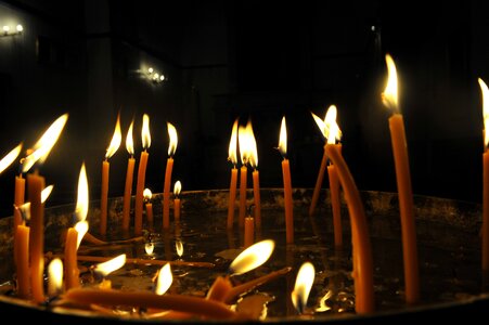 Wax flame candlelight