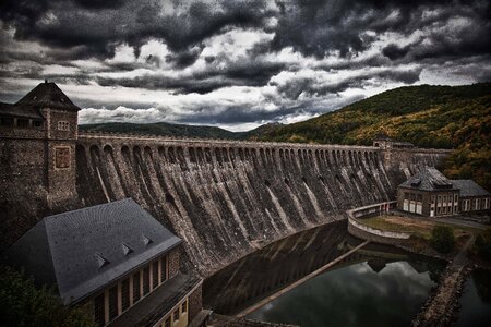 Sky heavy clouds hdr