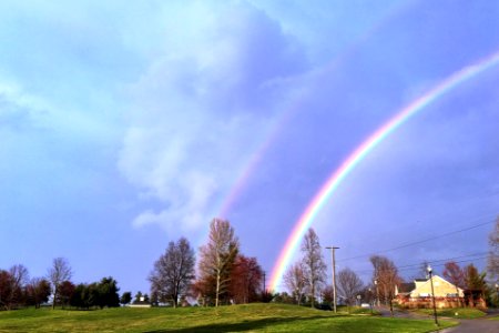 Double rainbow photo