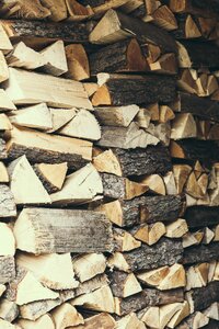 Stack holzstapel firewood photo