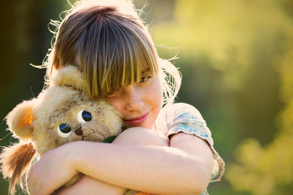 Girl teddy bear teddy